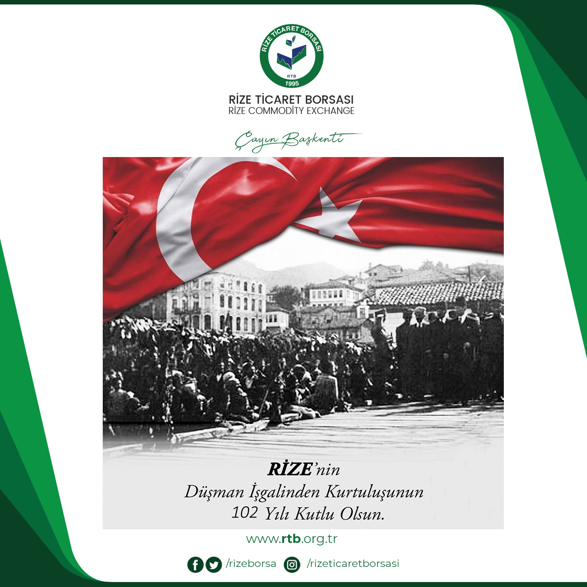 Rize'nin Kurtuluşu'nun 102. Yıl Dönümü