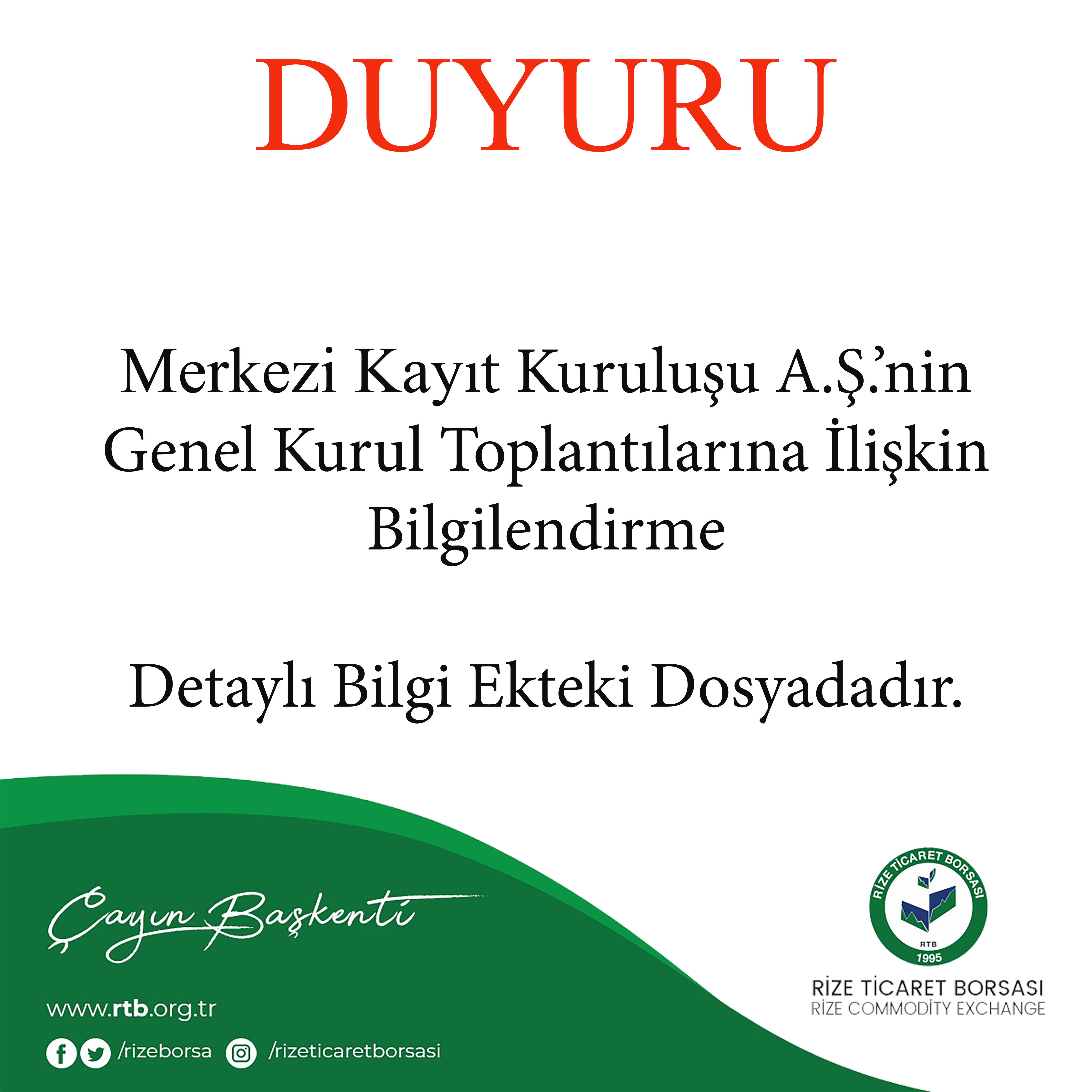 Merkezi Kayıt Kuruluşu A.Ş.