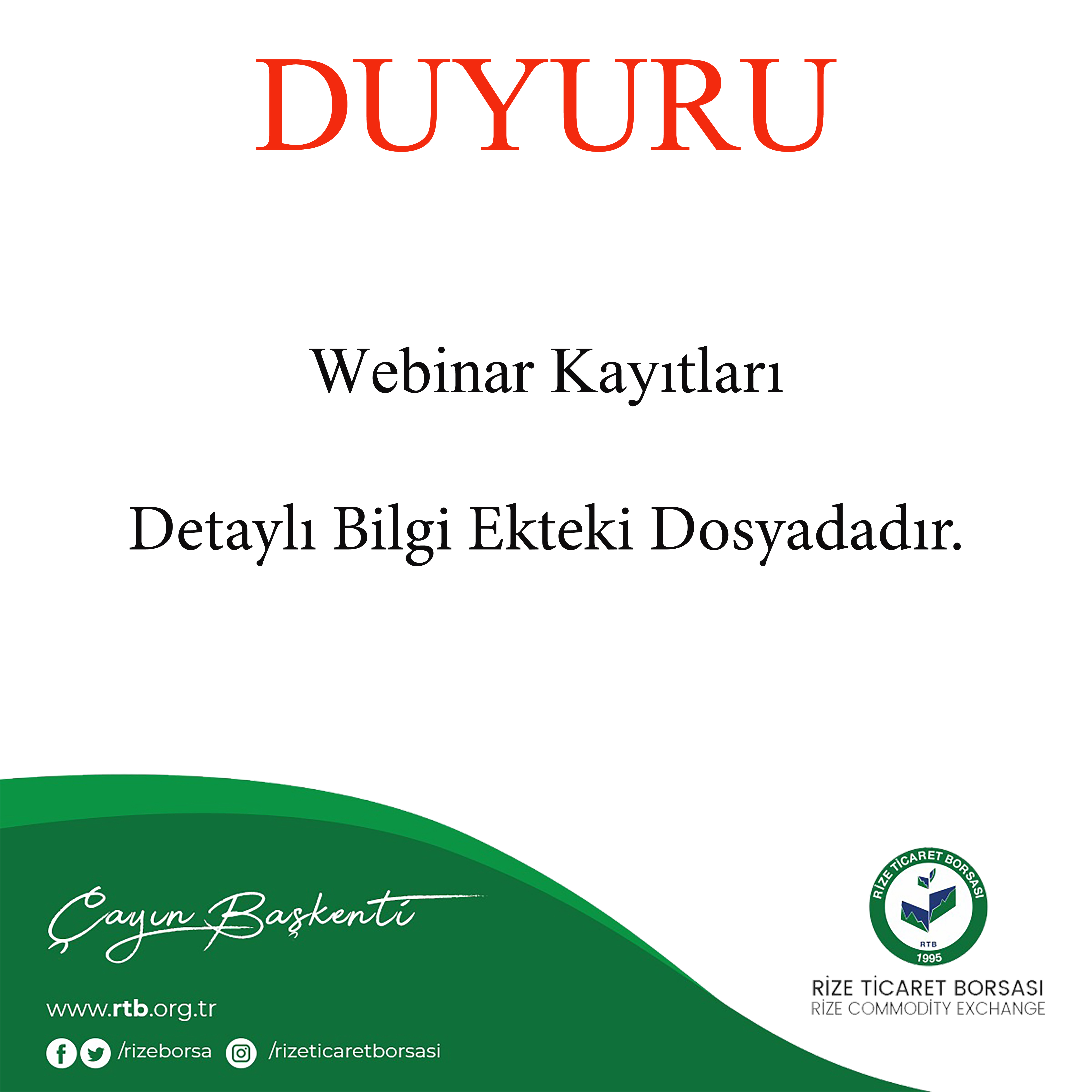 Webinar Kayıtları