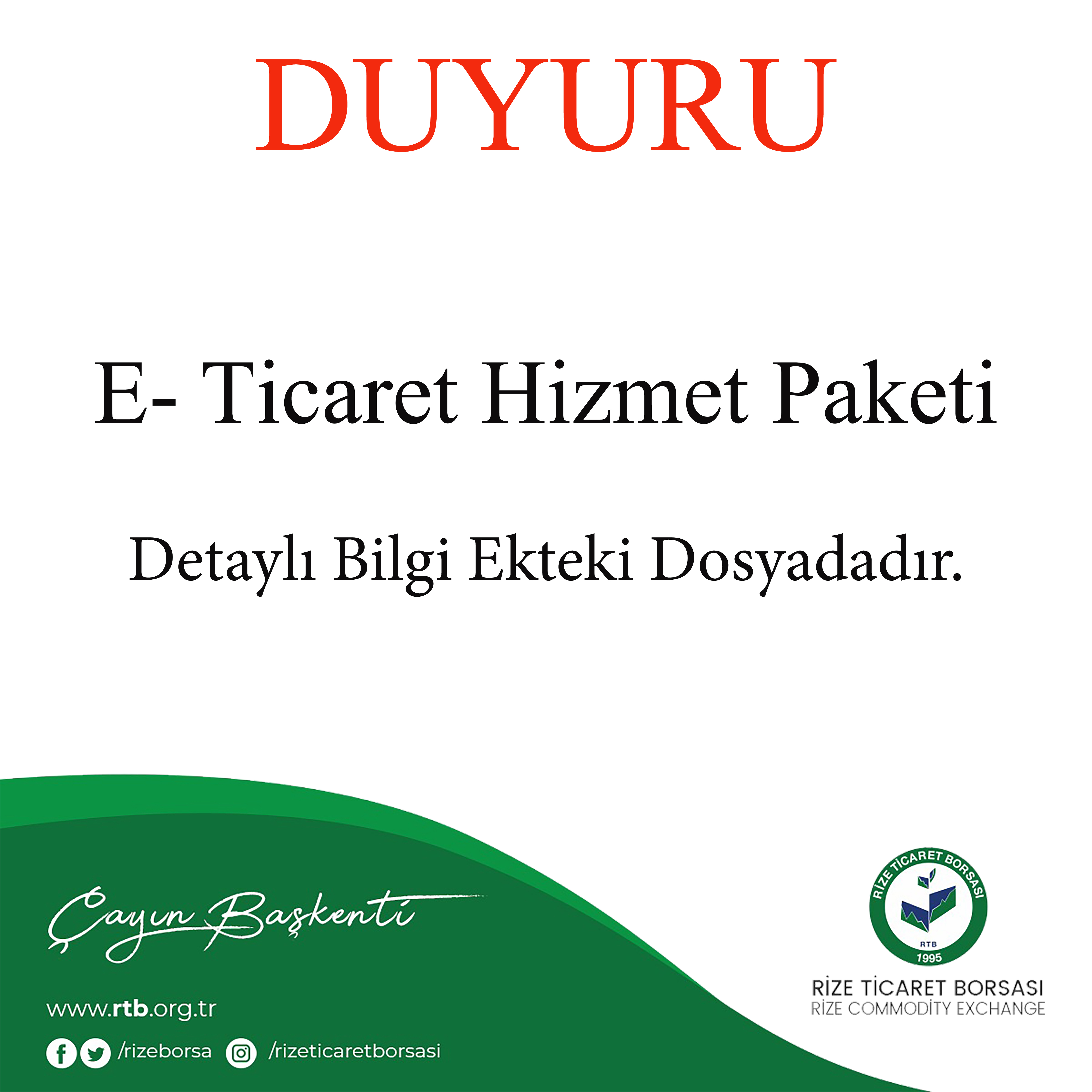 E- Ticaret Hizmet Paketi