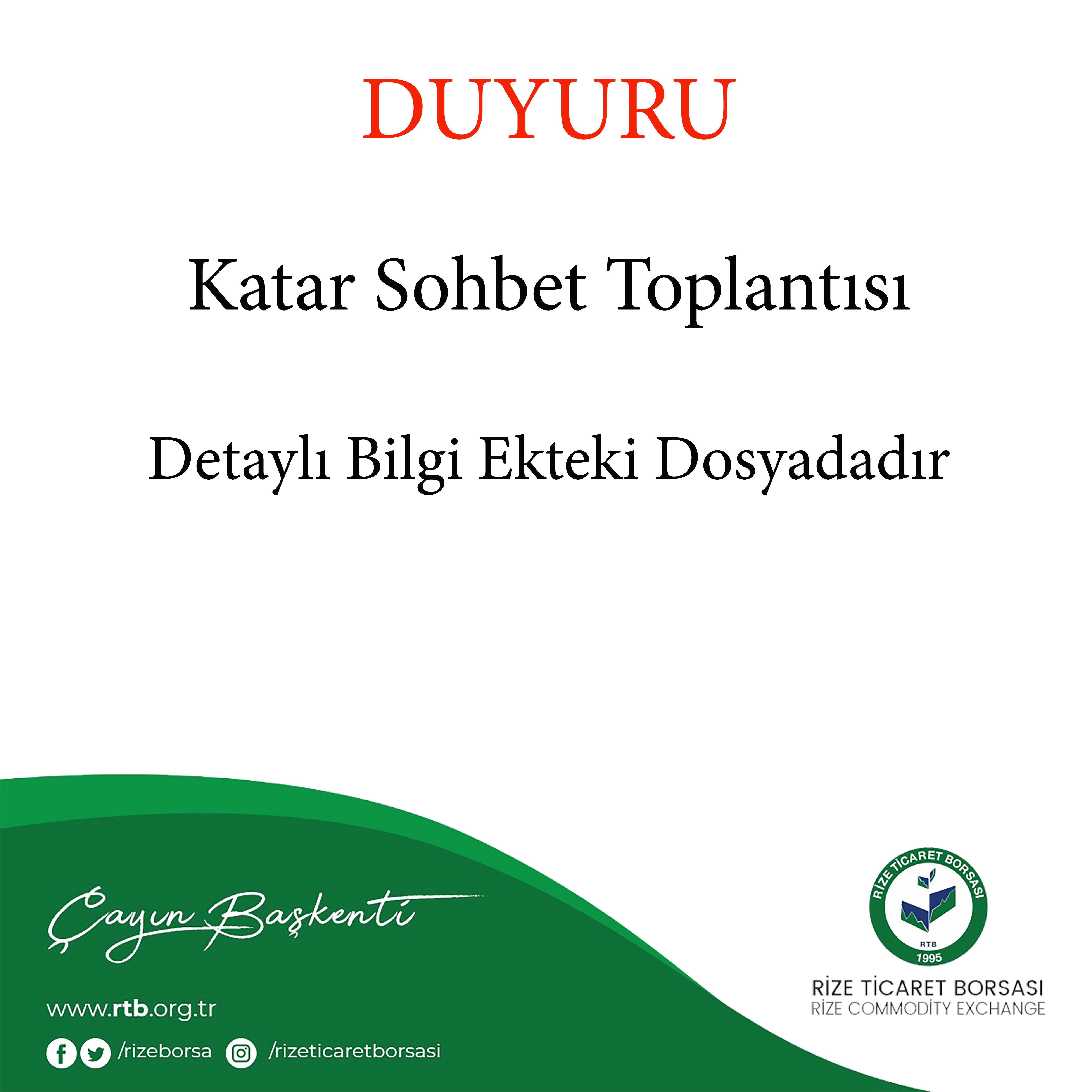 Katar Sohbet Toplantısı