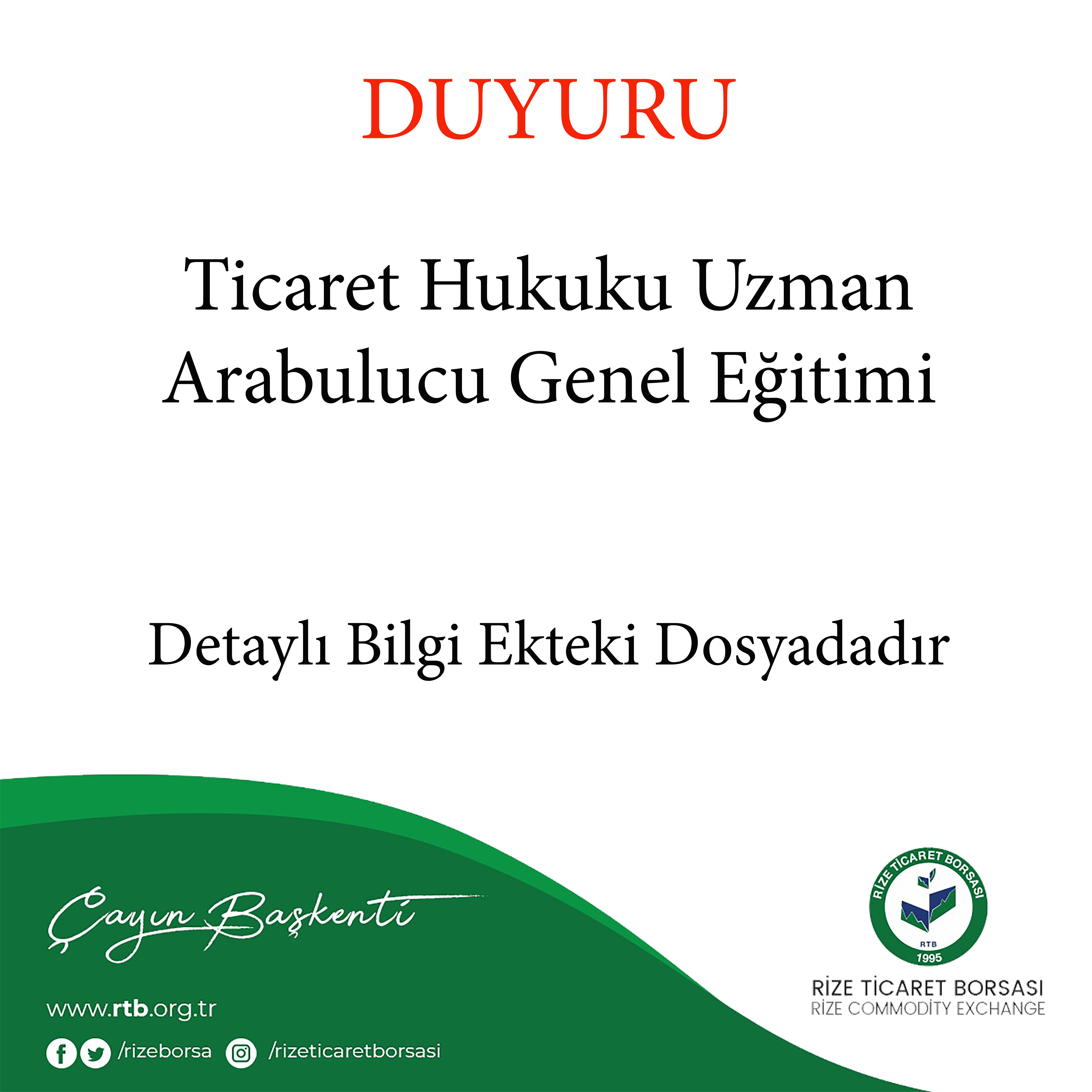 Ticaret Hukuku Uzman  Arabulucu Genel Eğitimi