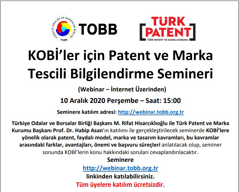 Patent Marka Webniarı