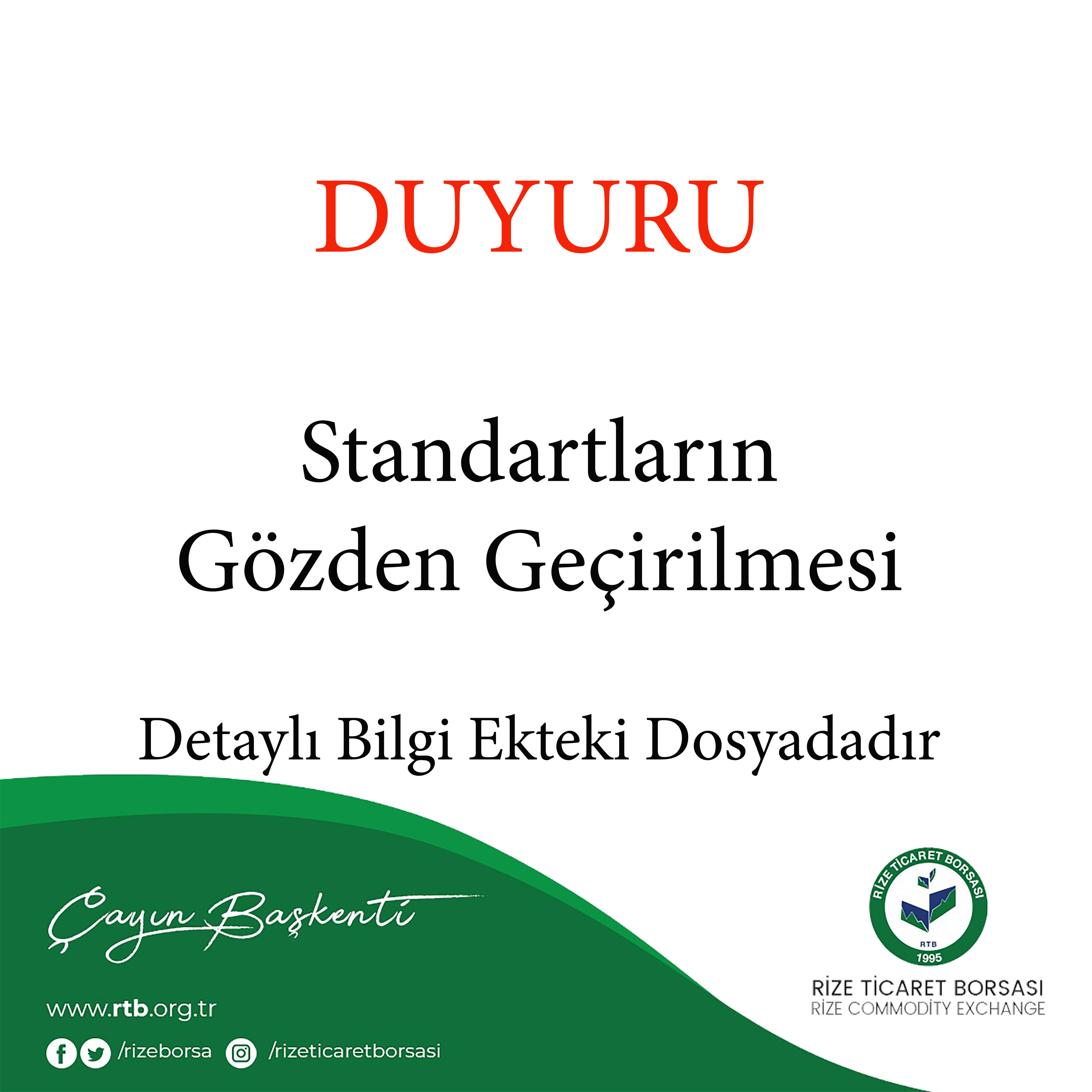 Standartların Gözden Geçirilmesi