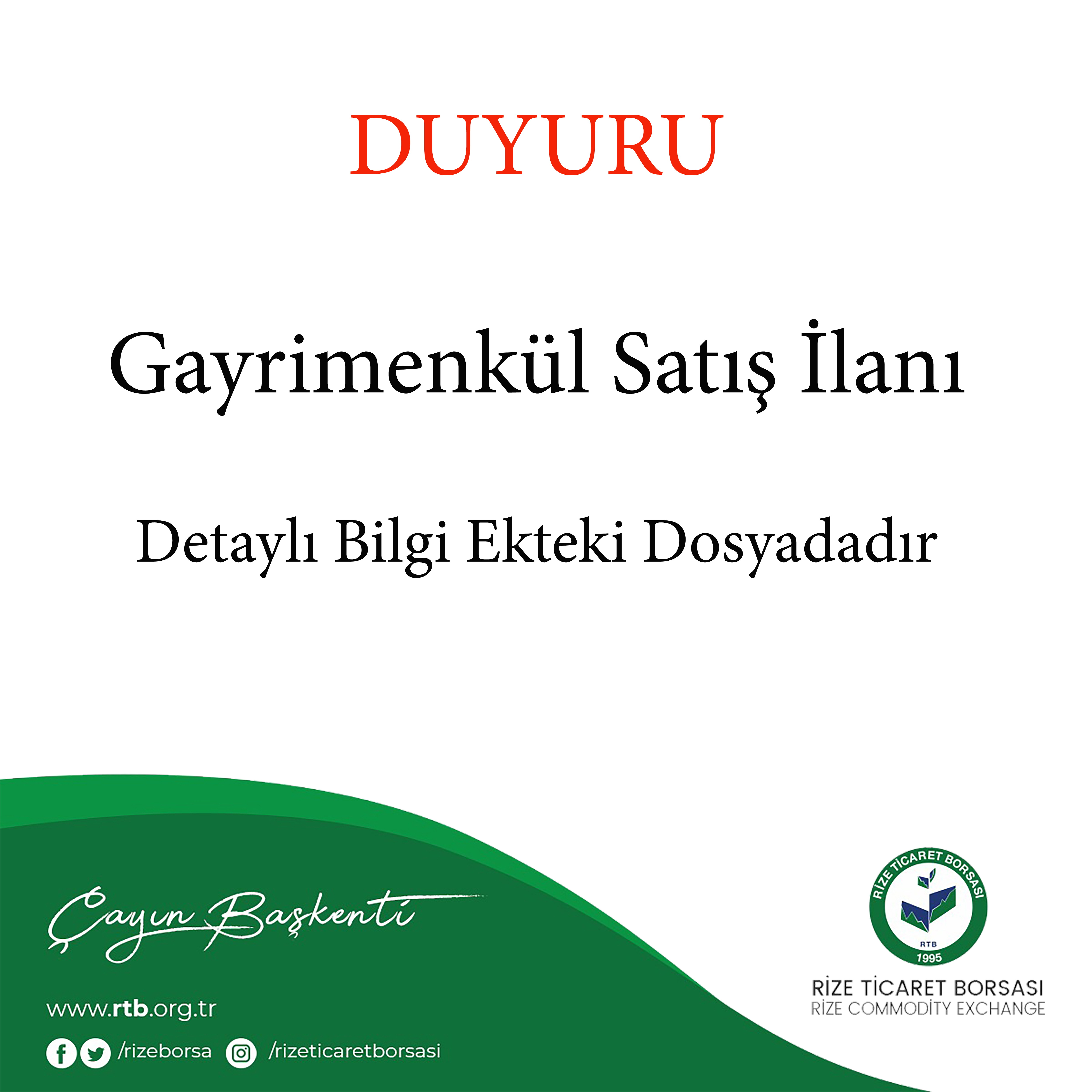 Gayrimenkül Satış İlanı
