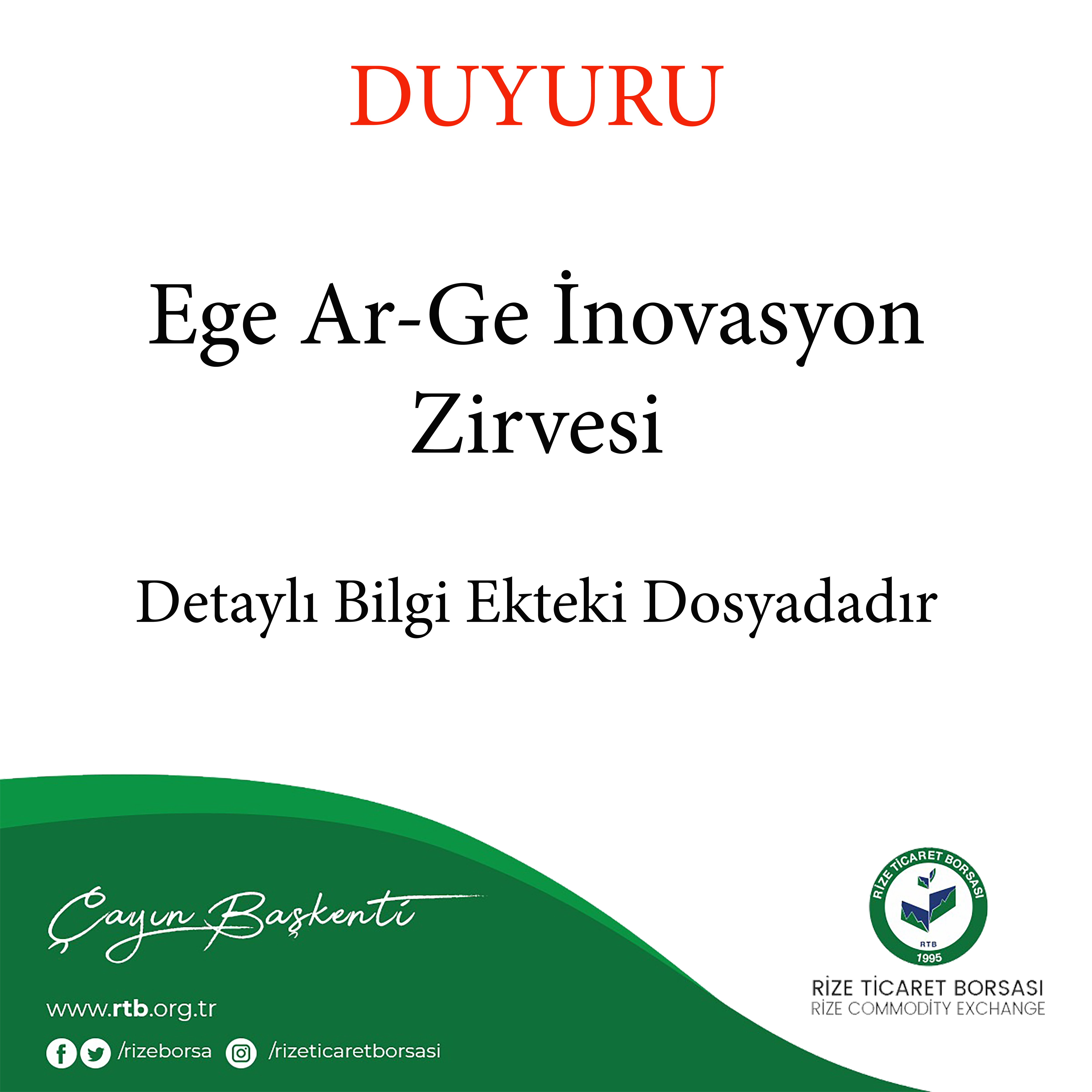 Ege Ar-Ge İnovasyon  Zirvesi