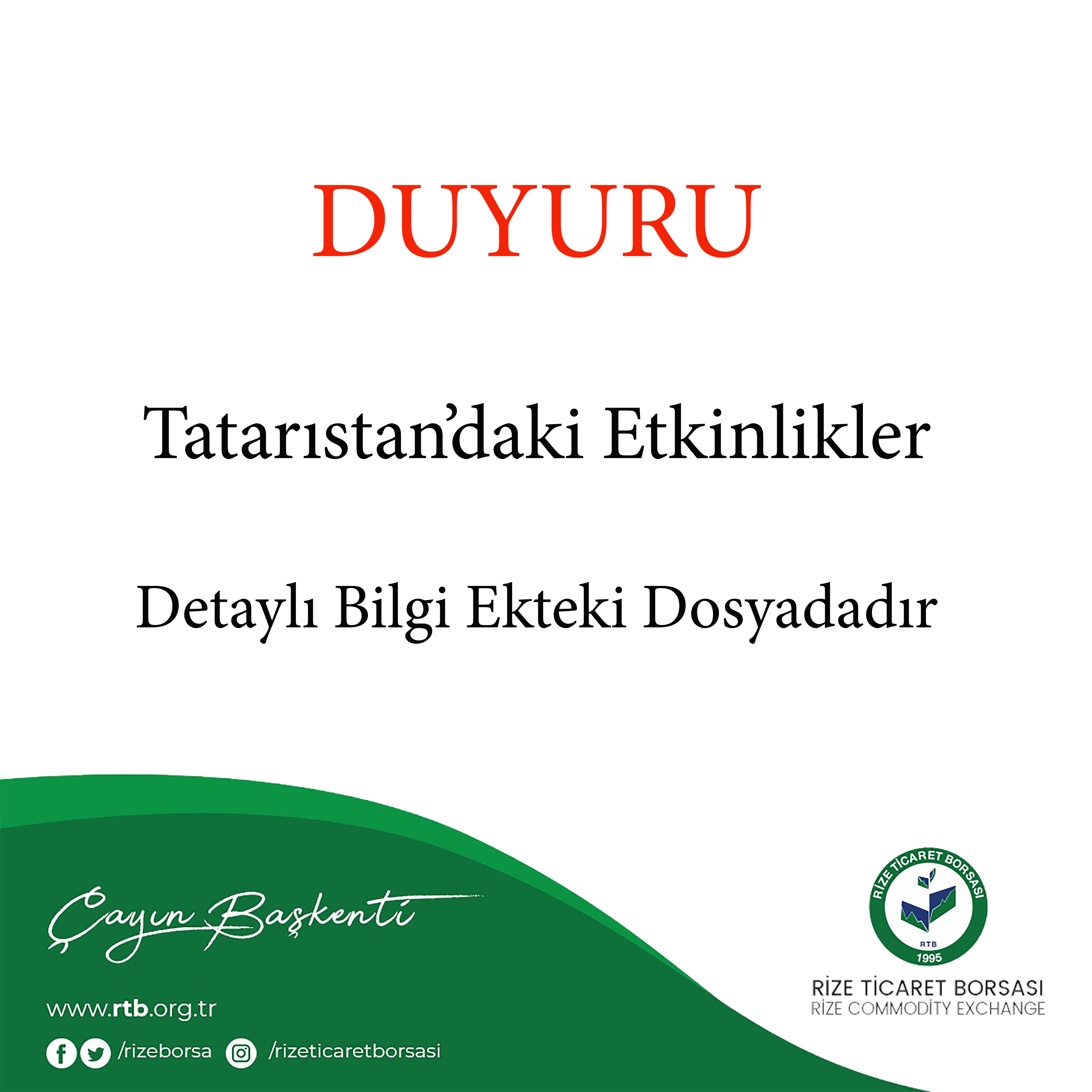 Tataristan'daki Etkinlikler 