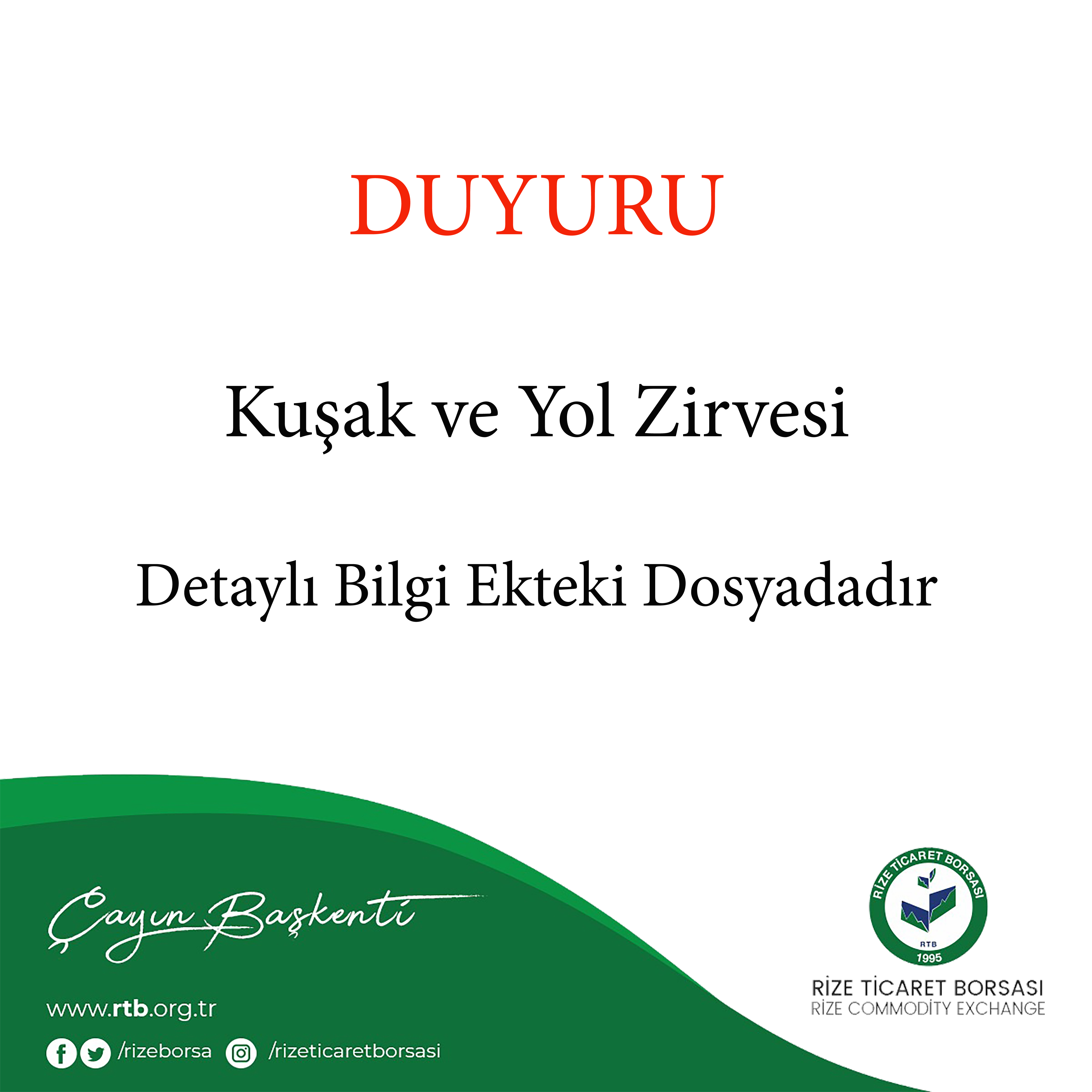 Kuşak ve Yol Zirvesi