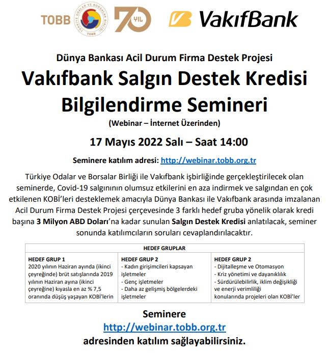 Vakifbank Salgin Destek Kredisi Bilgilendirme Semineri